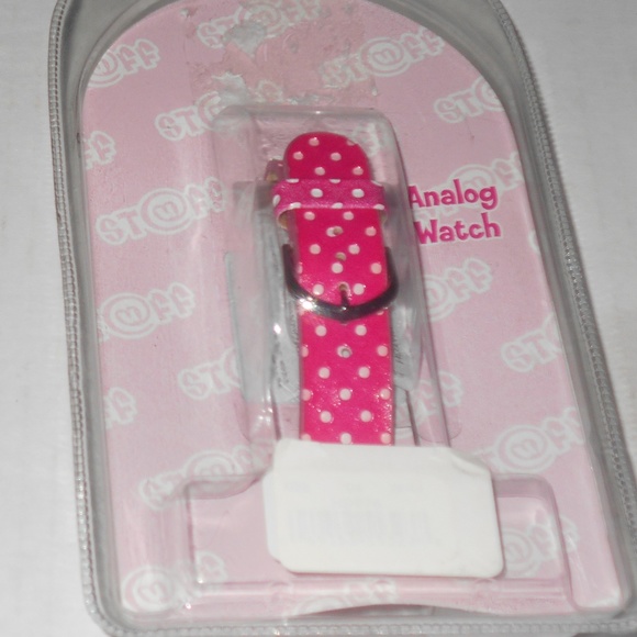 Girls Vintage Rare Adorable Pink Band Fun Fashion Wristwatch - Picture 3 of 9